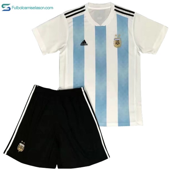 Camiseta Argentina Niños 1ª 2018